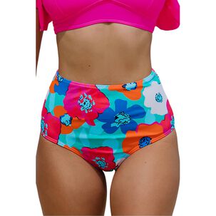 Calzon Bottom De Ba&ntilde;o Talle Alto Control Floral Gloriahoon