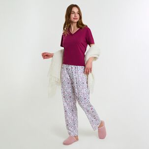 Pijama Capri Manga Corta Mujer Lesage