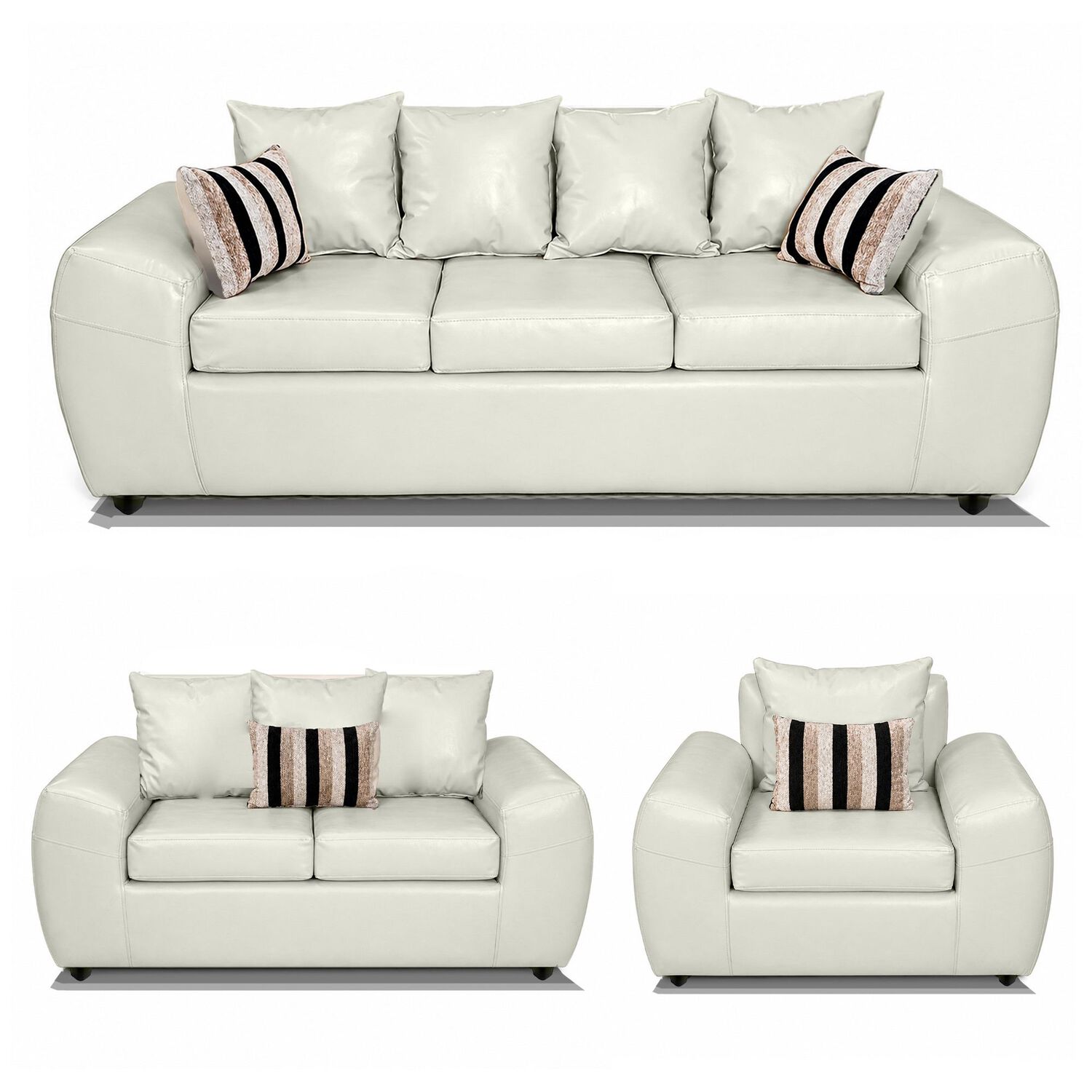Juego De Living Elegant Detail Houston Pu / 6 Cuerpos image number 0.0