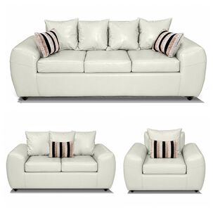 Juego De Living Elegant Detail Houston Pu / 6 Cuerpos