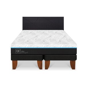 Cama Europea Cic Green Infinity / King / Base Dividida + Respaldo