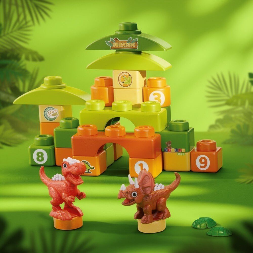 Juguete Bloque 22 Piezas Dinosaurios Para Ni&ntilde;os image number 4.0