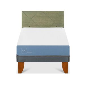 Cama Europea Cic Excellence / 1.5 Plazas / Base Normal + Respaldo