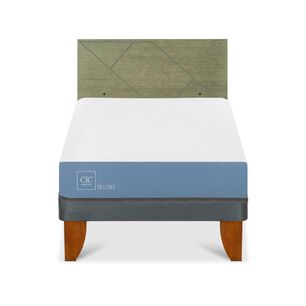 Cama Europea Cic Excellence / 1.5 Plazas / Base Normal + Respaldo