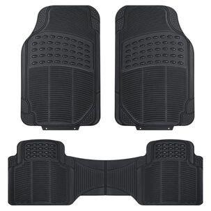 Kit 3 Piezas Alfombra Piso De Goma Antideslizantes Para Auto Universal