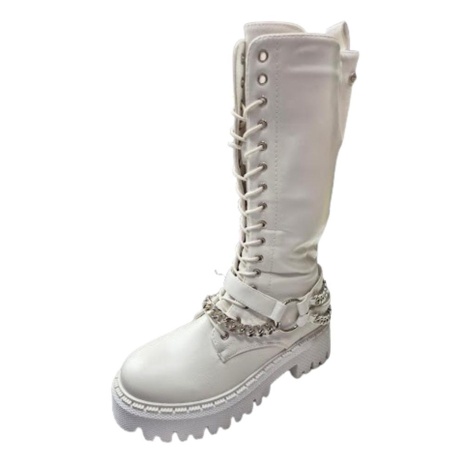 Bota De Invierno Mujer Blanco Larga image number 0.0