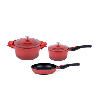 Pack Olla 24cm + Olla Salsa 18cm + Sartén 24cm Toulouse