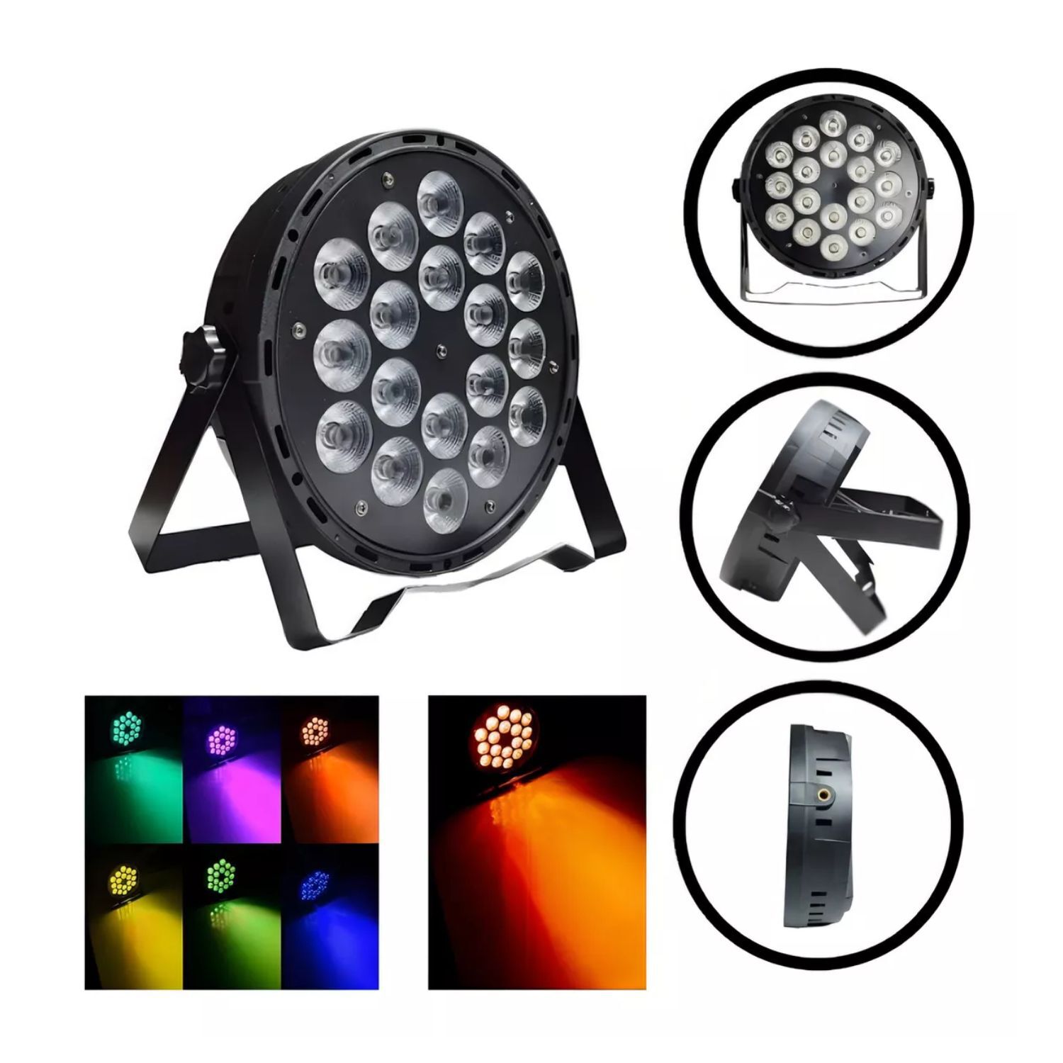 Foco Luces Par 60 Led Rgb Showtech Fiesta Luces Disco image number 0.0