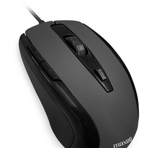 Mouse &Oacute;ptico Maxell 5 Botones Mowr-105 Negro