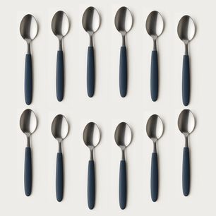 Set 12 Cucharas Sopera Ipanema Tramontina Azul Profesional