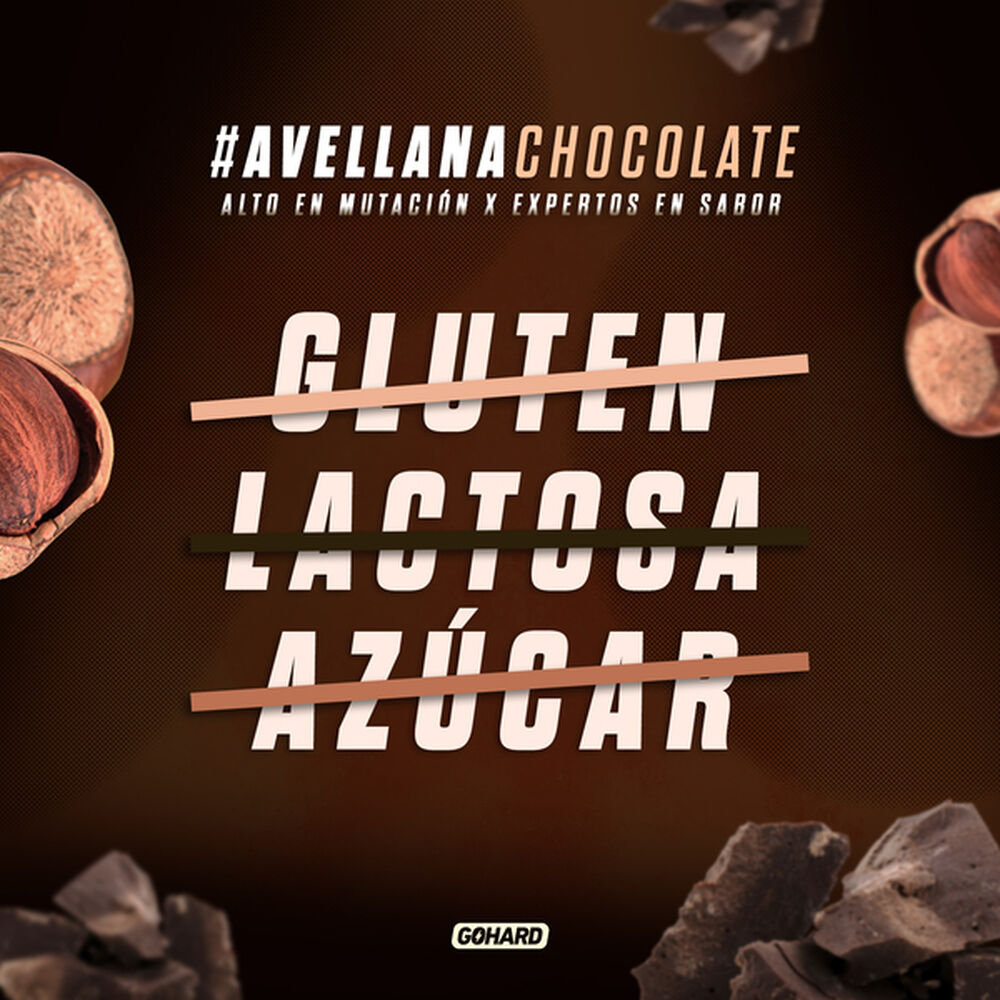 Proteína Vegetal Soya Gohard 1kg Sabor Avellana Chocolate image number 2.0