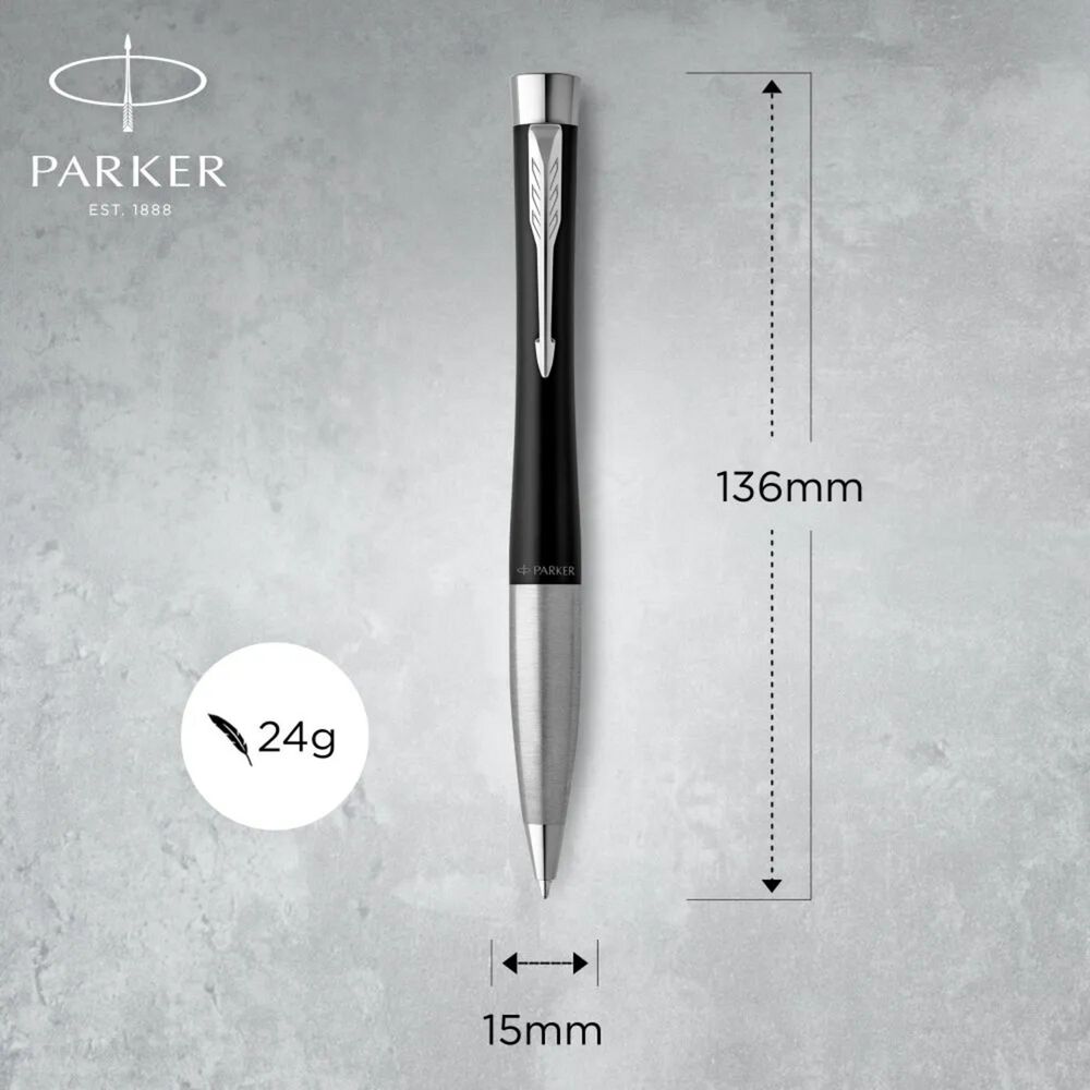 Boligrafo Parker Urban Matte Negro Tinta Azul image number 3.0