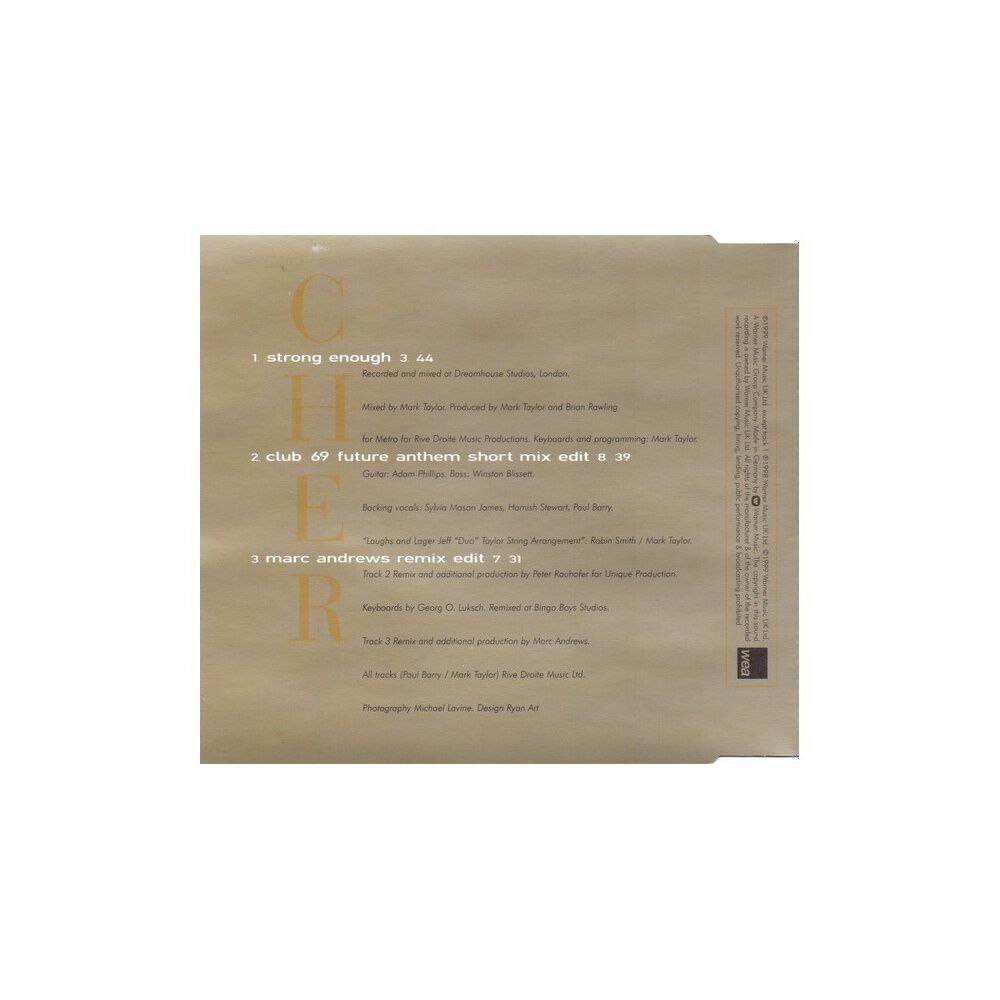 Cher - Strong Enough | Cd Single Usado image number 1.0
