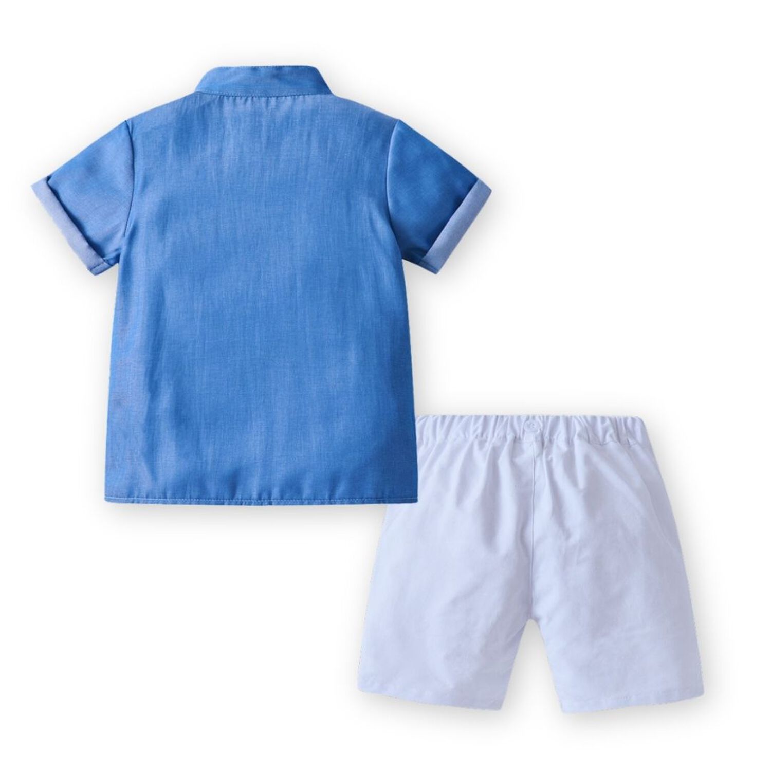 Conjunto De Vestir Ni&ntilde;o Camisa Manga Corta Y Pantal&oacute;n Corto 9 Meses A 4 A&ntilde;os Blue Set image number 1.0