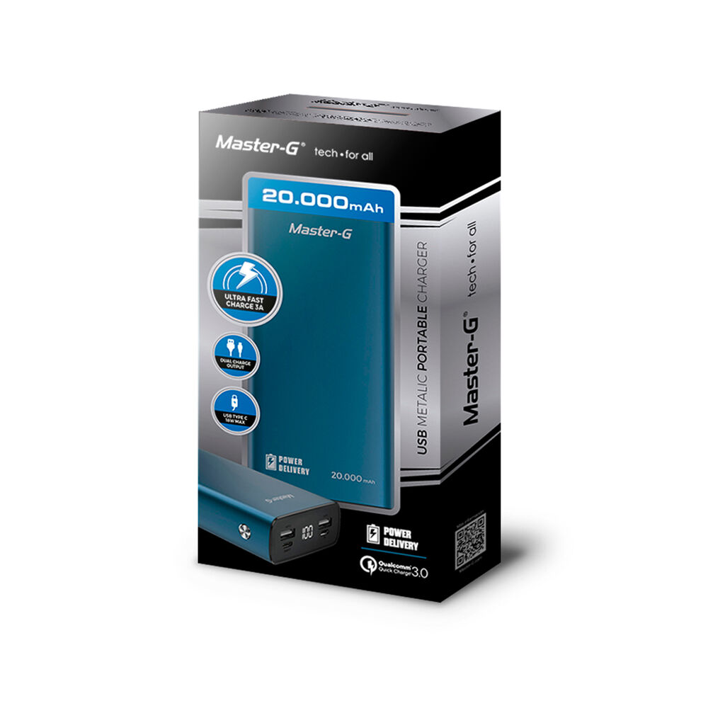 Batería Externa Power Bank Master-g 20000 Mah Power Delivery image number 3.0