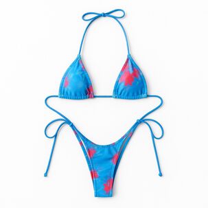 Traje Ba&ntilde;o Bikini Micro Tri&aacute;ngulo Con Estampado Muy Sexi