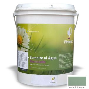 Esmalte Al Agua Reciclado Pinturec Satinado Verde Tolhuaca 1g