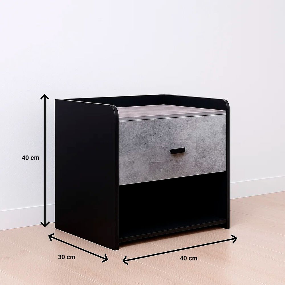 Velador Marmol Mdf Gris image number 3.0