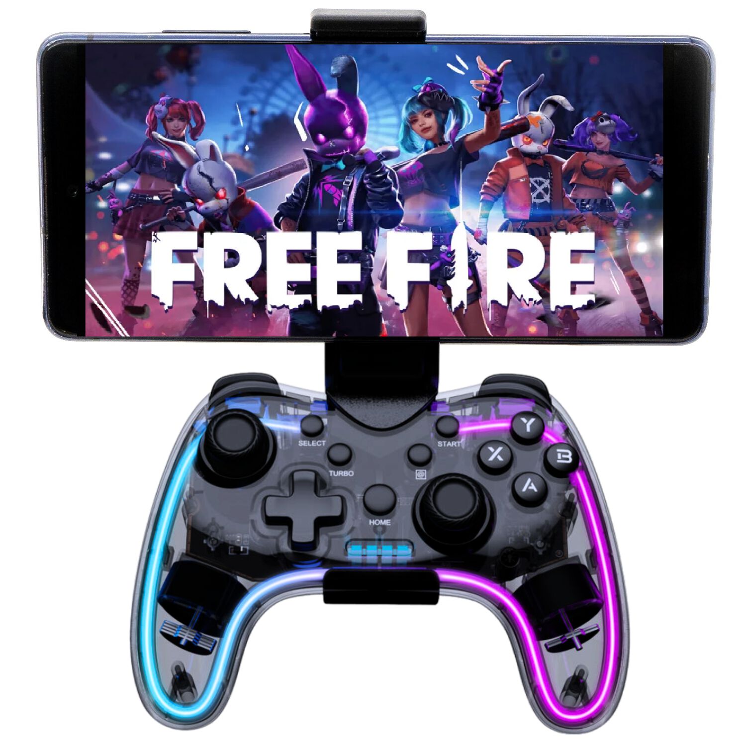 Gamepad Inal&aacute;mbrico Bluetooth Multiplataformas Deluxe Rgb image number 4.0