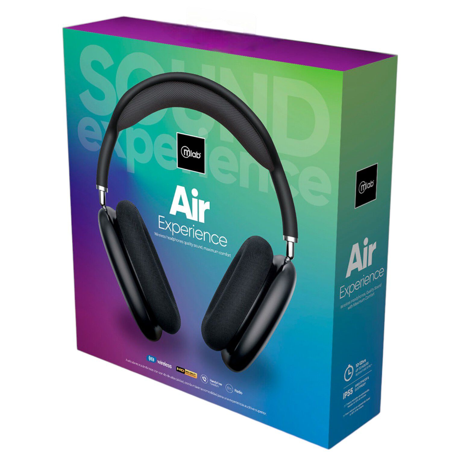 Audifonos Headphone Bluetooth Air Experience Hq Sound Ipx55 image number 9.0