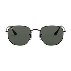 Lentes De Sol Hexagonal Negro Polarizados Ray-ban