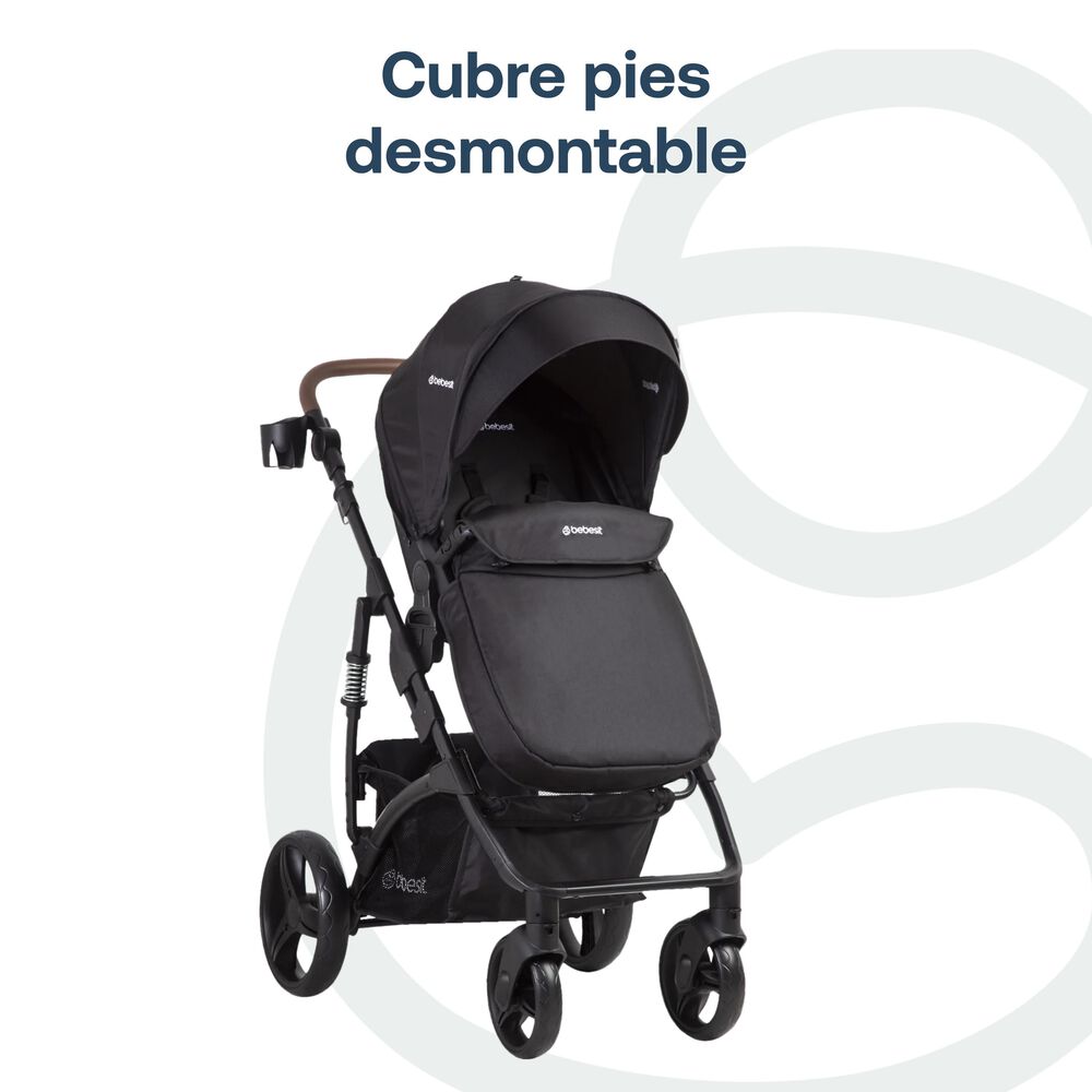 Coche Cuna Travel System Quest Lx Negro Bebesit image number 8.0