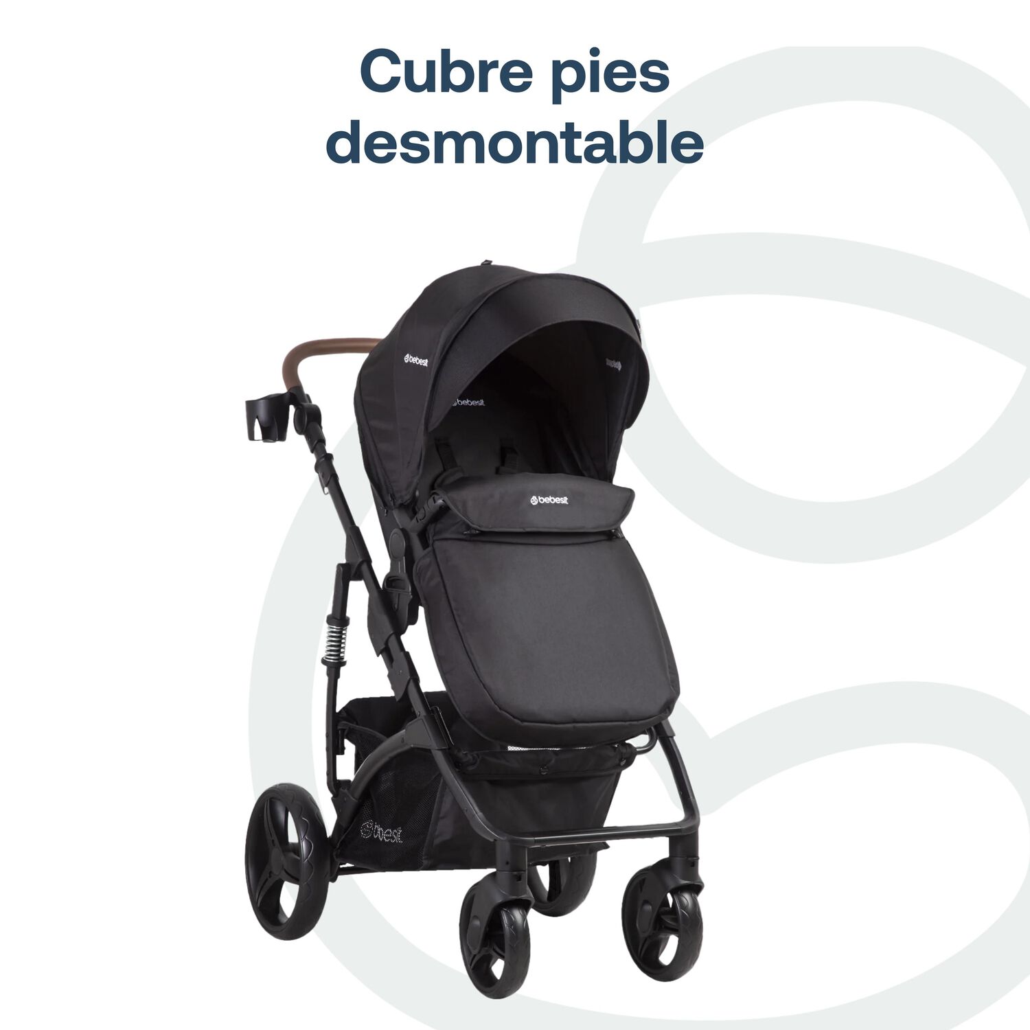 Coche Cuna Travel System Quest Lx Negro Bebesit image number 8.0