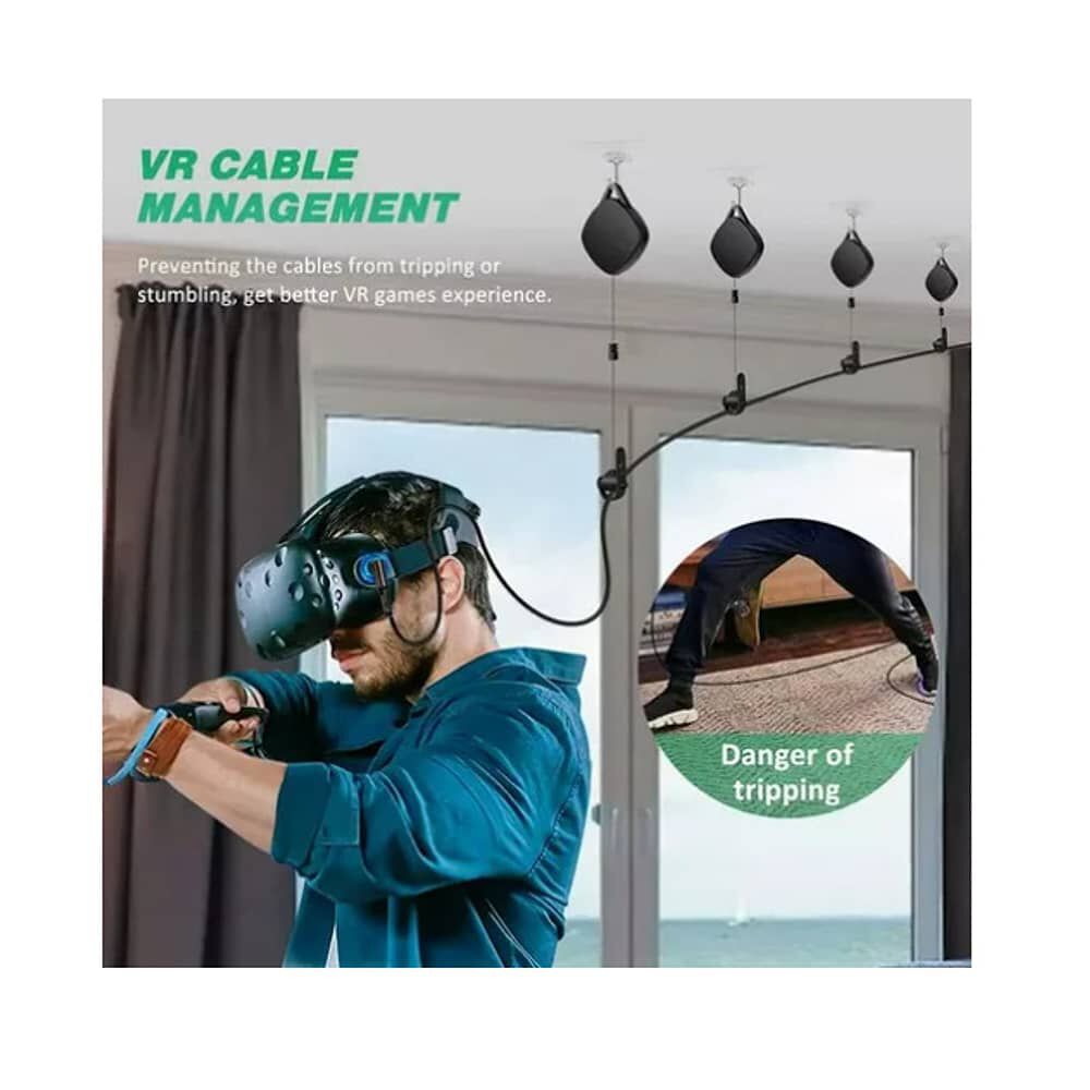 Organizador De Cable Para Lente Oculus Vr Con Polea Firme image number 1.0