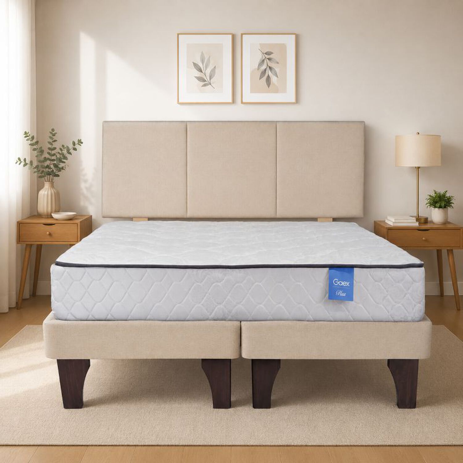 Cama Europea 2 Plazas 190 Rest Respaldo Everest image number 0.0