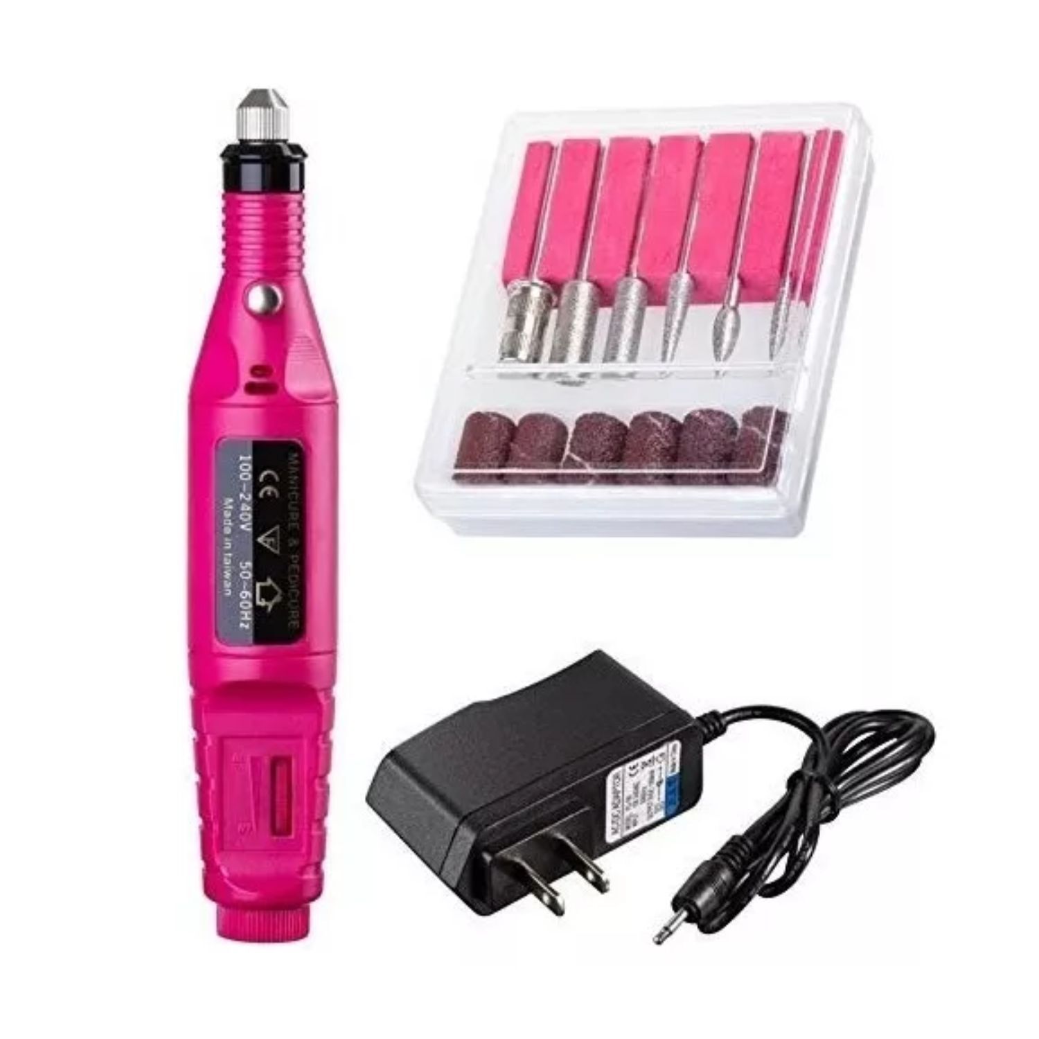 Set Torno De U&ntilde;as El&eacute;ctrico 15cm Dise&ntilde;o Rosa Elegante image number 2.0