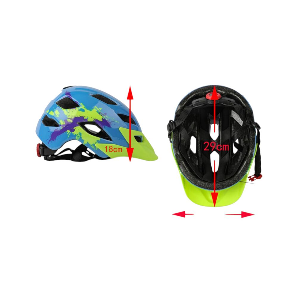 Casco Bicicleta Infantil Exclusky Celeste Verde image number 5.0