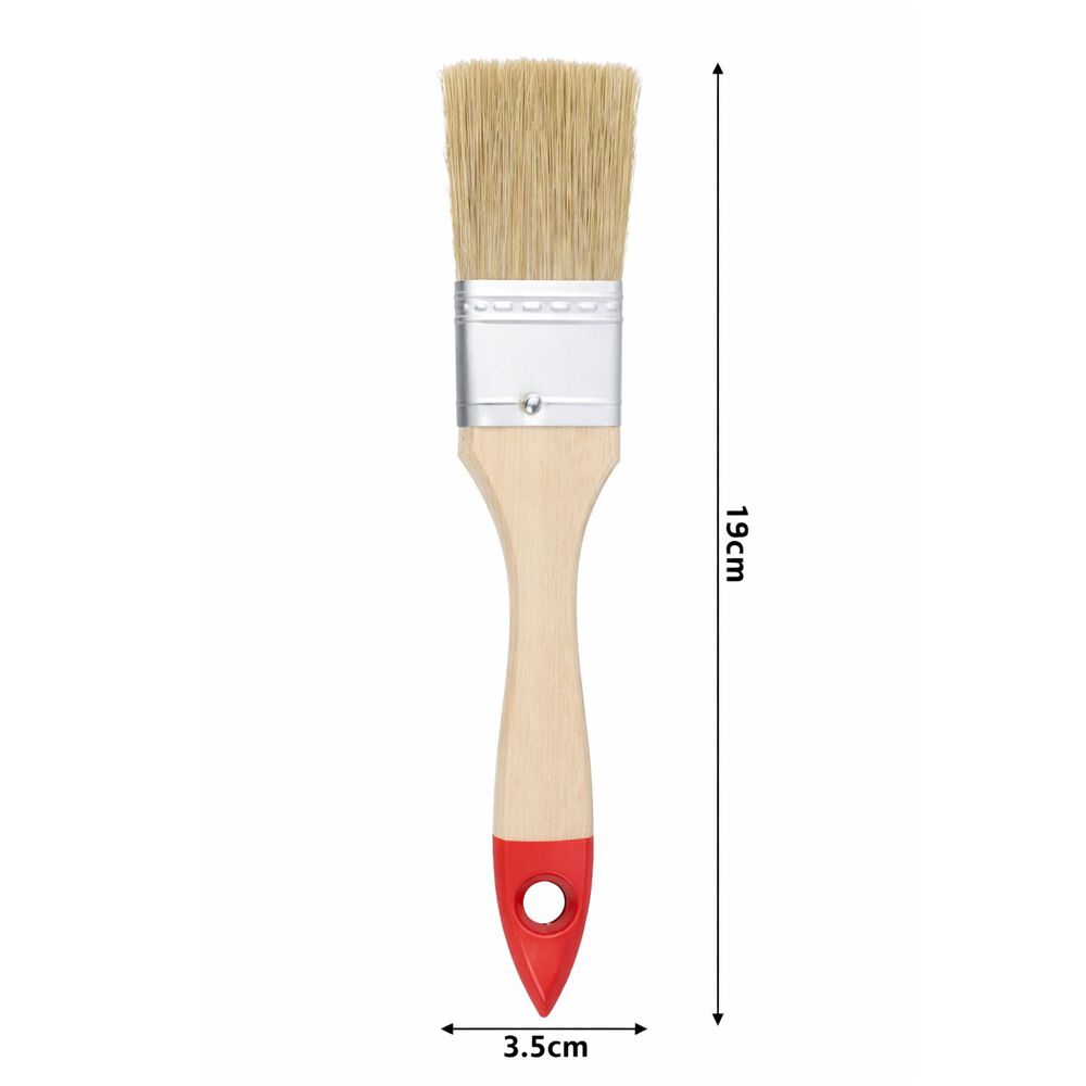 Set 3 Brochas Mango Madera 1.5 Pulgadas Para Pintura Pintar image number 4.0