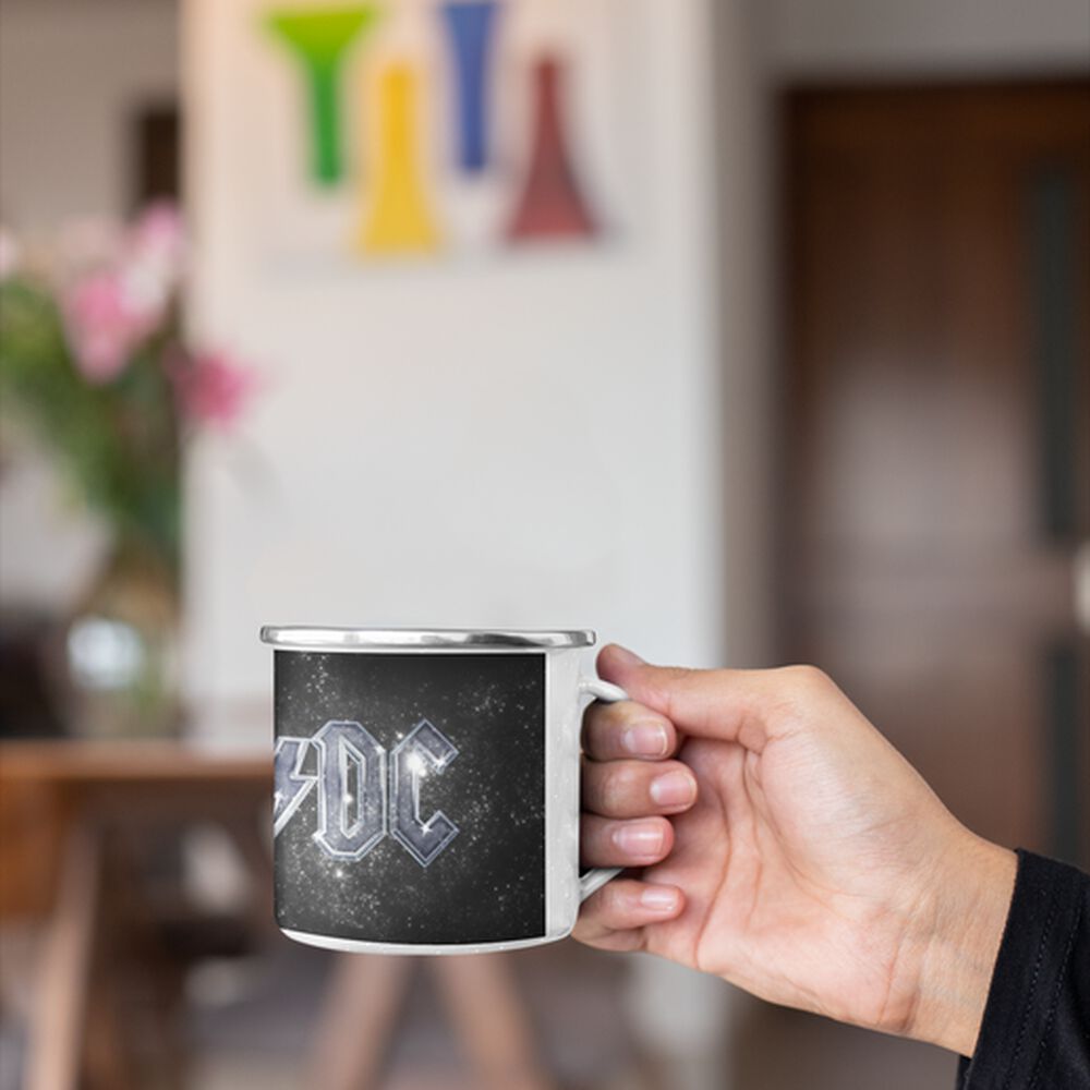 Taza Enlozada Lechera Ac Dc Bandas De Rock image number 2.0
