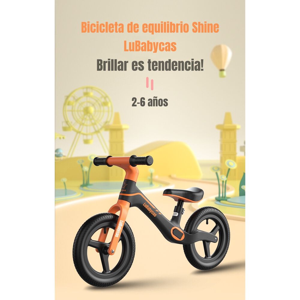 Bicicleta De Equilibrio 2-6 A&ntilde;os Aro 12 Lubabycas Naranja image number 5.0