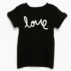 Polera Negra Love Algodón Peruano