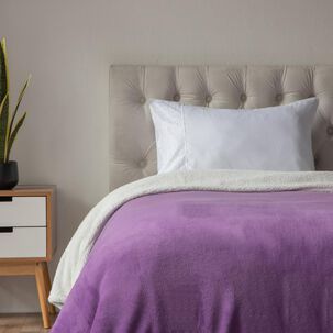 Frazada Sherpa Casaideal Liso / 1.5 Plazas
