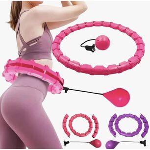 Aro Smart Hula Hoop Ajustable Hasta 120cm Celeste