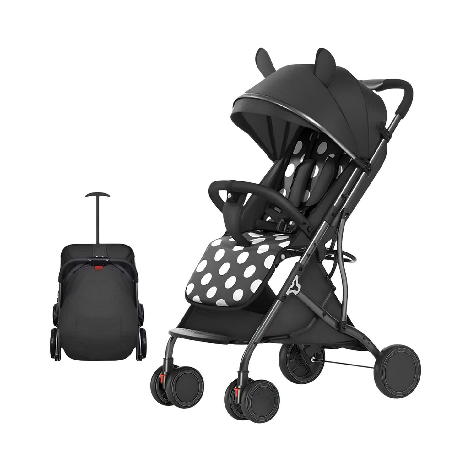 Coche De Paseo Compacto Con Accesorios Lubabycas image number 0.0
