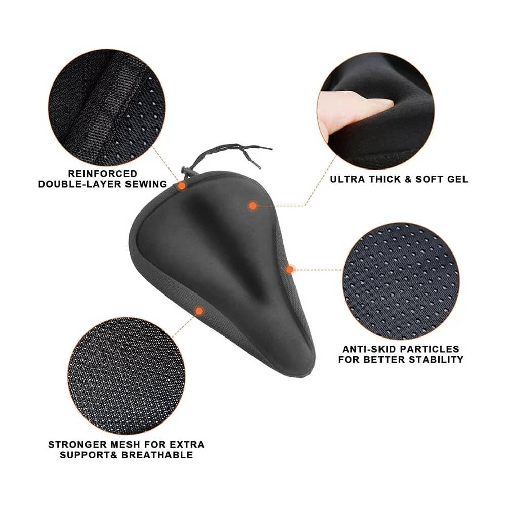 Forro Asiento De Bicicleta Cubre Sillin De Gel Maxima Comodidad image number 5.0