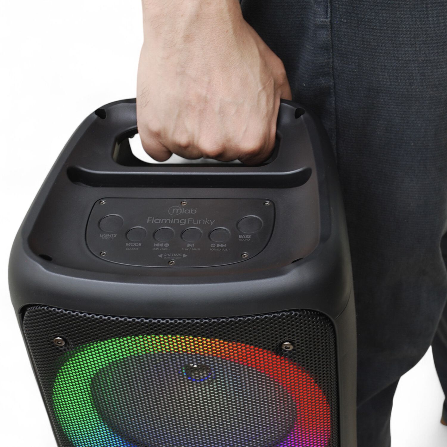 Parlante Portatil Bluetooth 5 Tws Rgb Funky Flaming 20 Rms image number 2.0