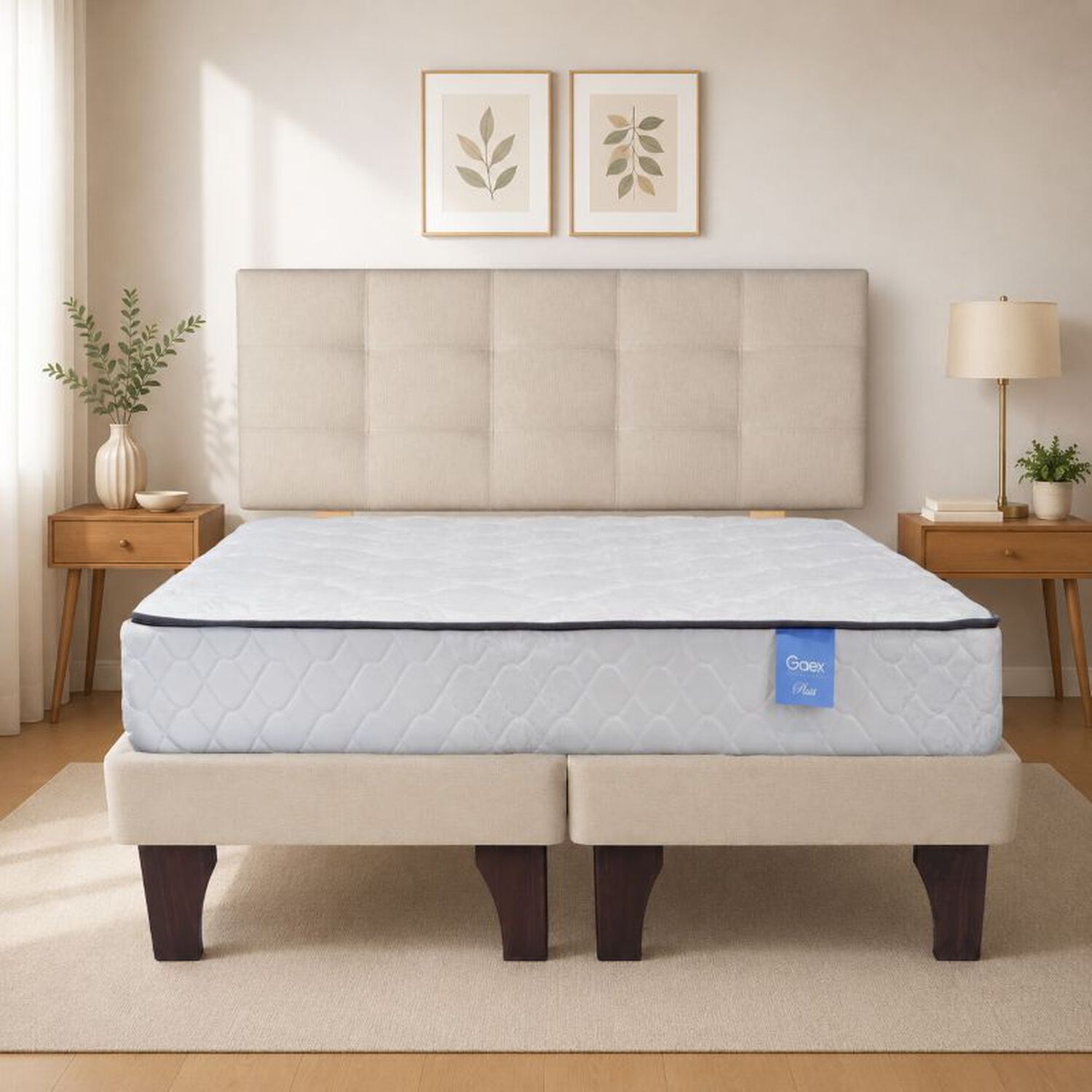 Cama Europea 2 Plazas 190 Rest Respaldo Ginebra image number 0.0