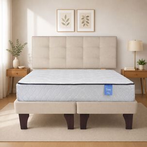 Cama Europea 2 Plazas 190 Rest Respaldo Ginebra