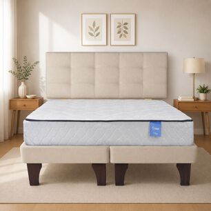 Cama Europea 2 Plazas 190 Rest Respaldo Ginebra