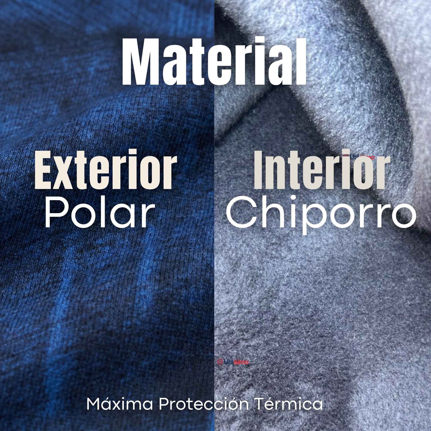 Pantal&oacute;n Polar Con Chiporro Palazzo Mujer Calza Elasticada T&eacute;rmica Azul image number 4.0