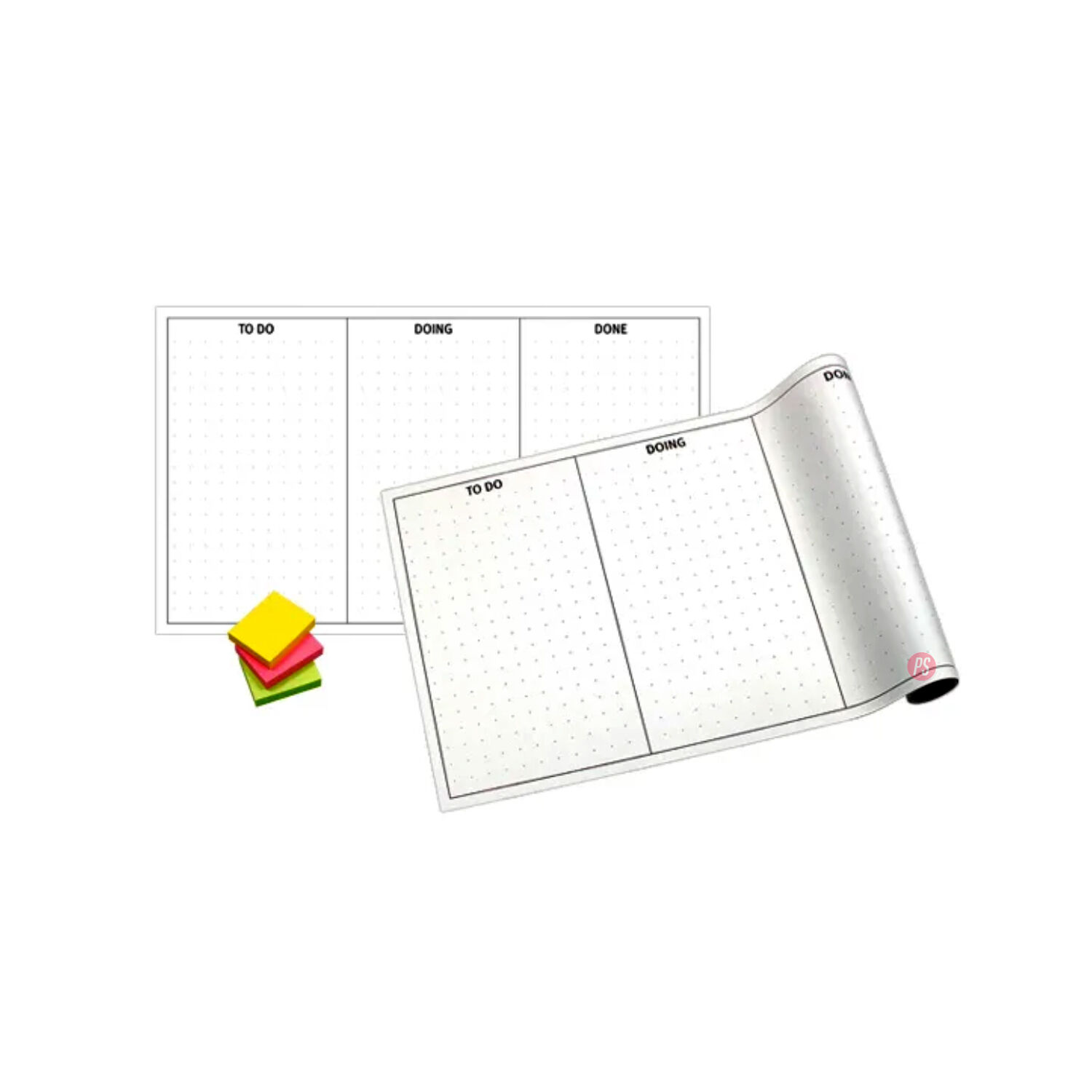 Pack 10 Unidades Tableros Adhesivos Kanban 50x30cms - Ps image number 1.0