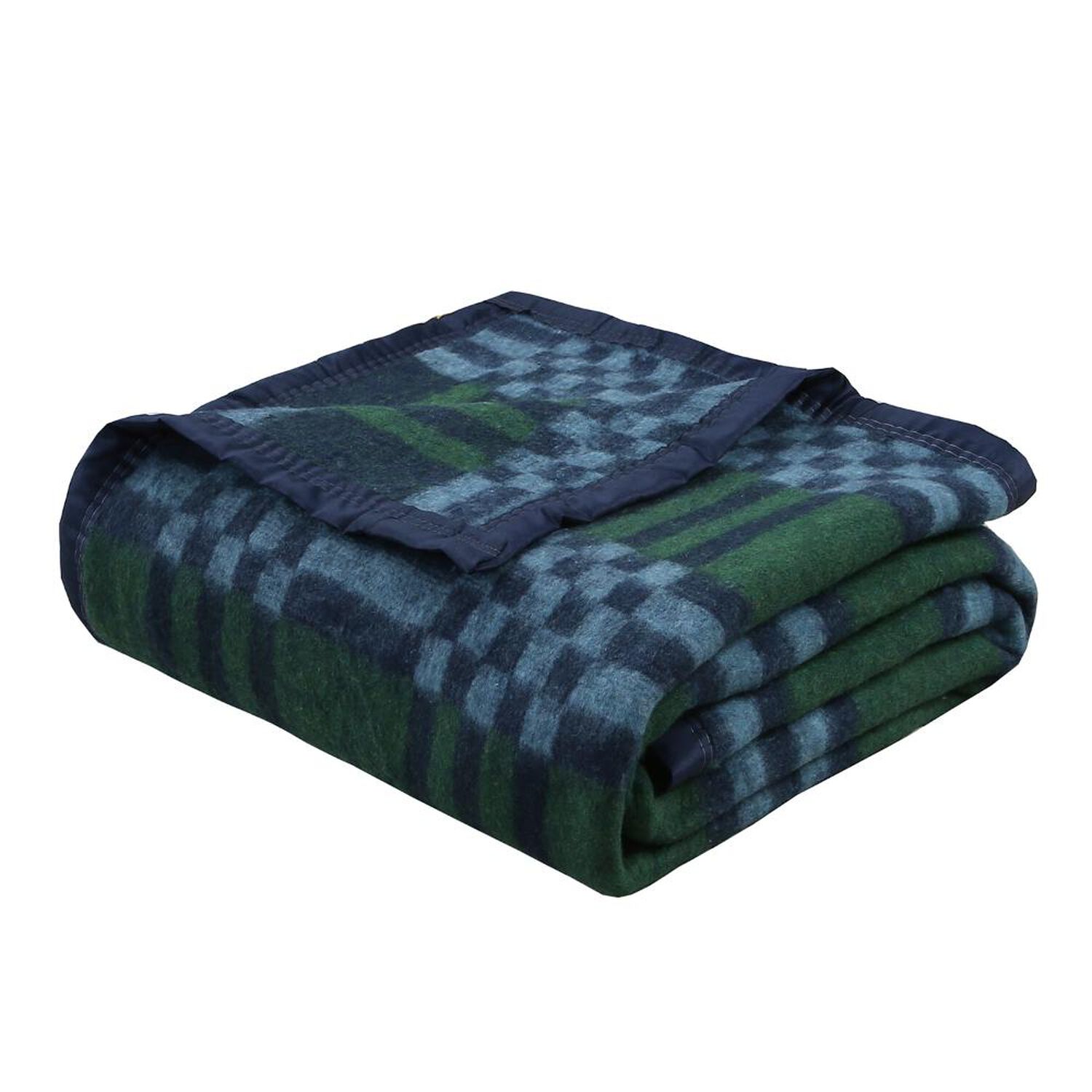 Frazada Andes Classic Escoces Azul 2 Plazas image number 0.0