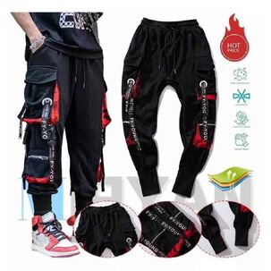 Pantalones Gym Cargo Casual Joggers Con Bolsillo Para Hombre