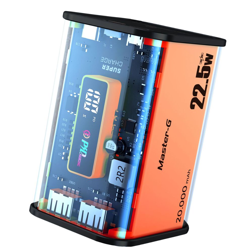 Kit Bater&iacute;a Externa 20000 Mah Carga R&aacute;pida + Cable Lightning image number 1.0