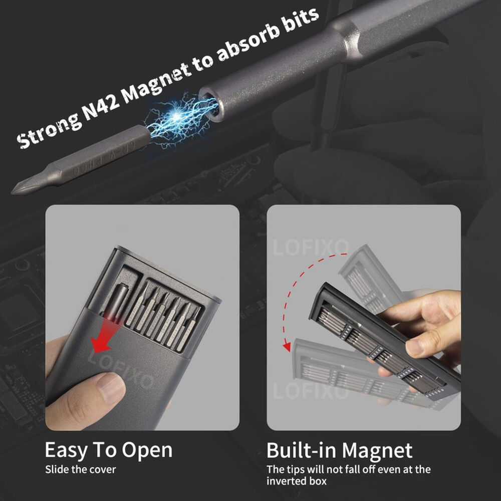 Desatornillador 24 En 1 Cr-v Magn&eacute;tico Aluminio 12.5cm image number 3.0