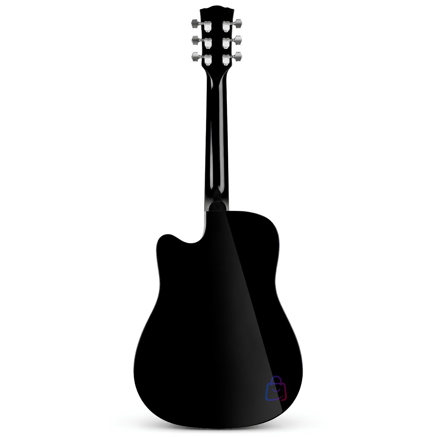 Guitarra Ac&uacute;stica 39 Pulgadas Negra Con Funda Y Cuerdas - Ps image number 2.0